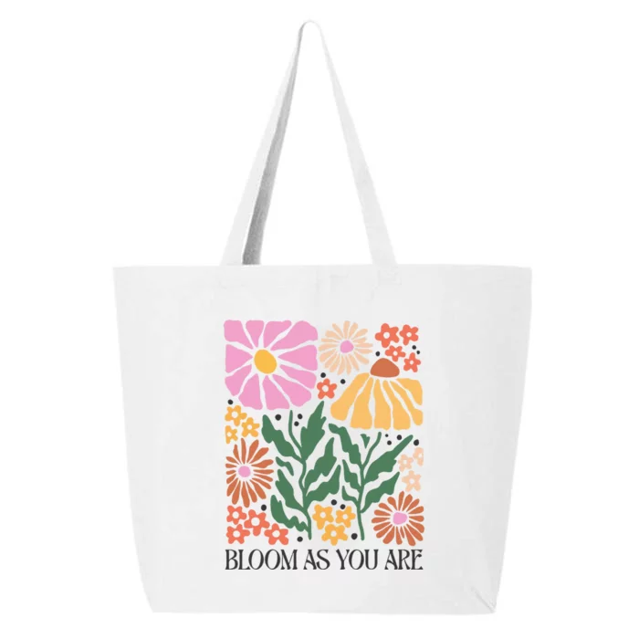 Boho Summer Flower Botanical Nature Lover Floral Wildflower 25L Jumbo Tote