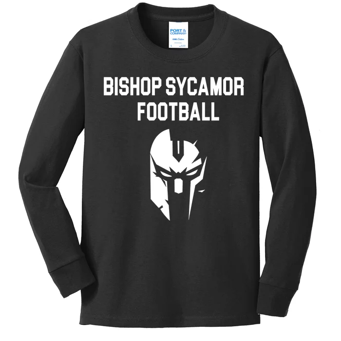 Bishop Sycamore Football Spartan Kids Long Sleeve Shirt