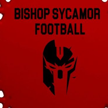 Bishop Sycamore Football Spartan Oval Ornament