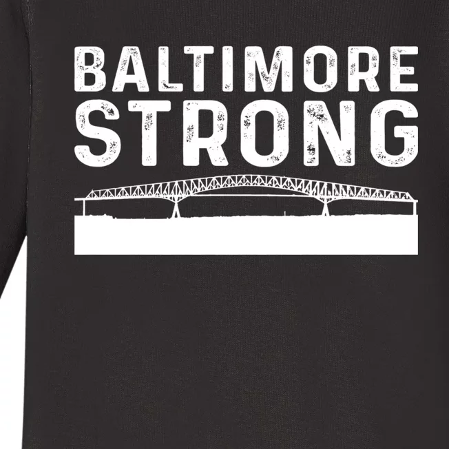 Baltimore Strong Francis Scott Key Baby Long Sleeve Bodysuit