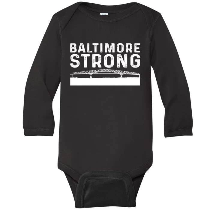 Baltimore Strong Francis Scott Key Baby Long Sleeve Bodysuit