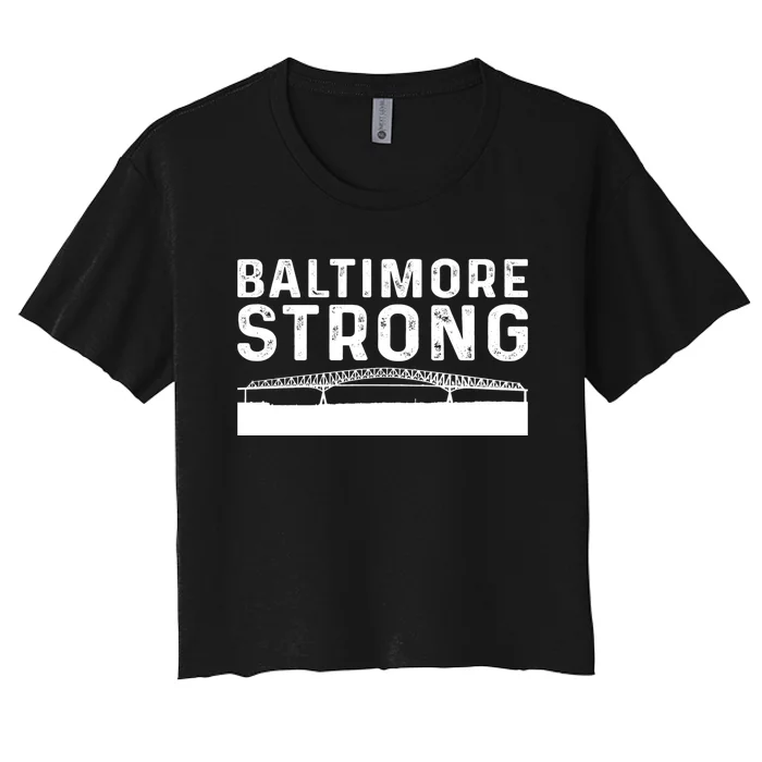 Baltimore Strong Francis Scott Key Women's Crop Top Tee