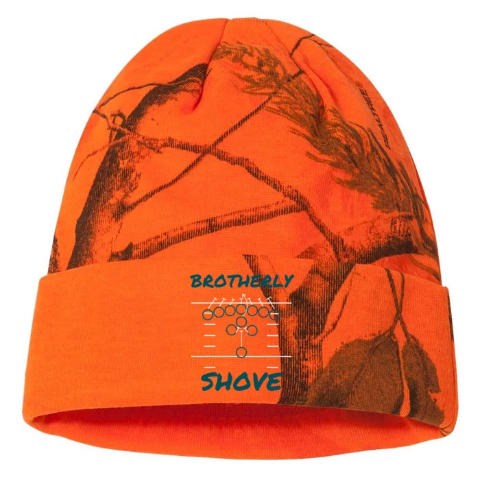 Brotherly Shove Funny Football Kati - 12in Camo Beanie