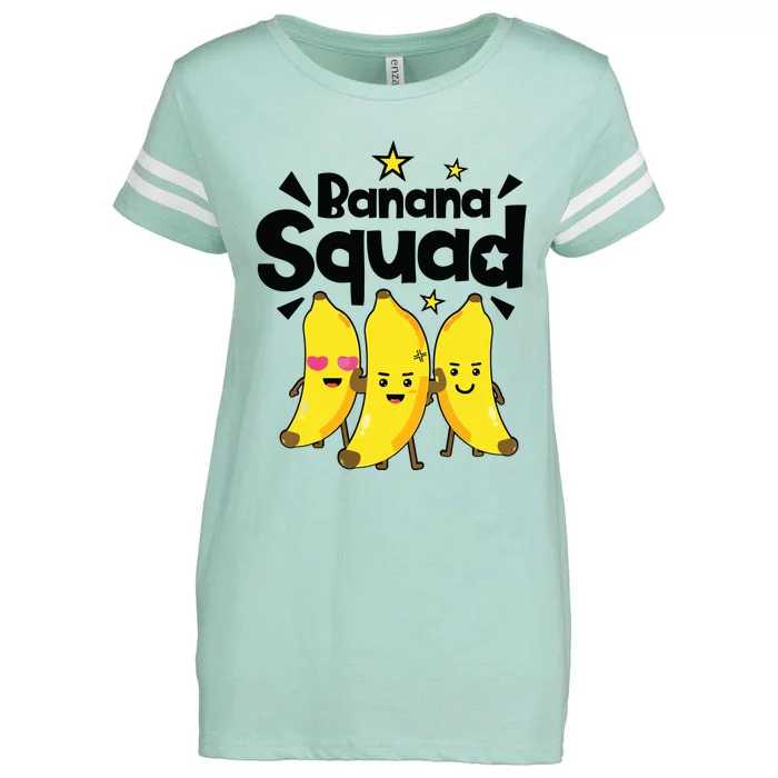 Banana Squad Funny Men Women Boy Vegan Fruit Food Lovers Enza Ladies Jersey Football T-Shirt