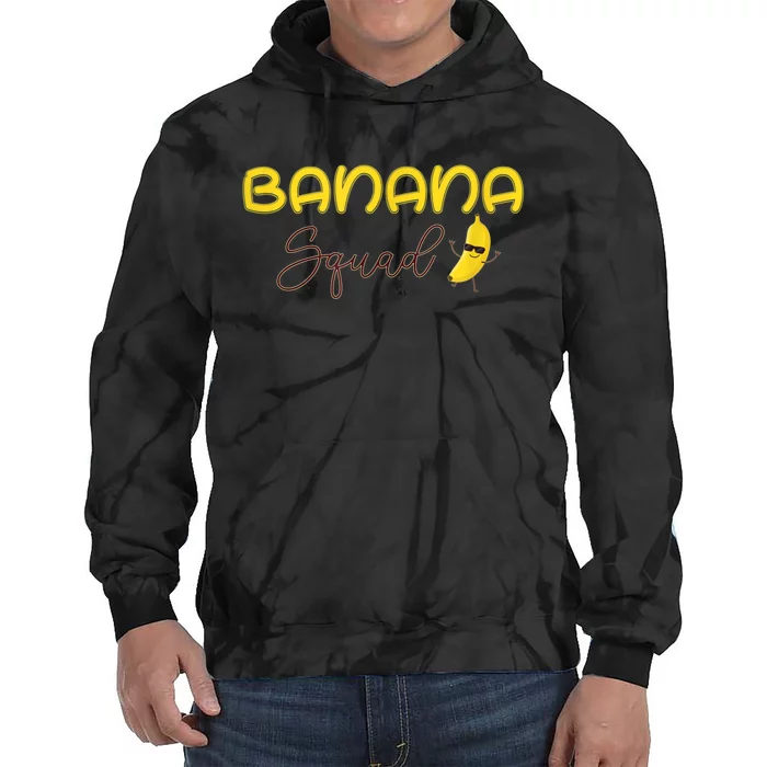 Banana Squad Funny Banana Outfit Fruit Lover Gift Tie Dye Hoodie