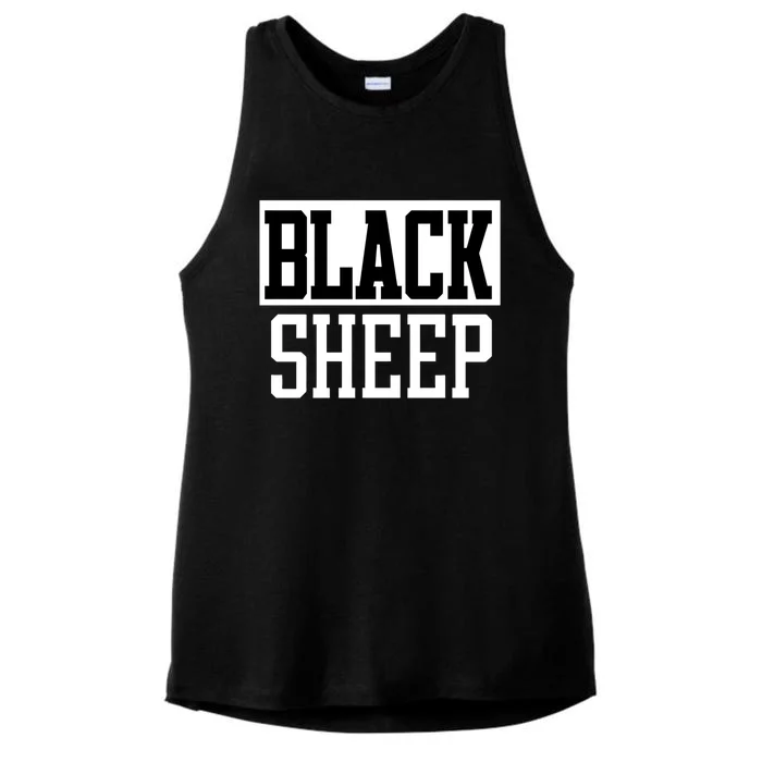 Black Sheep Gift Ladies Tri-Blend Wicking Tank