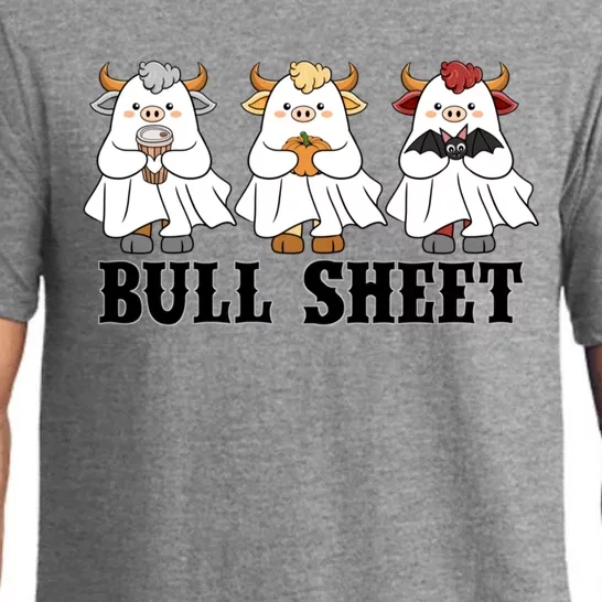 Bull Sheet Ghost Cow Halloween Funny This Is Bull Sheet Pajama Set