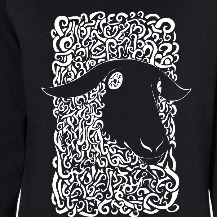 Black Sheepp Goth Antisocial Punk Tee Shirts Womens California Wash Sweatshirt