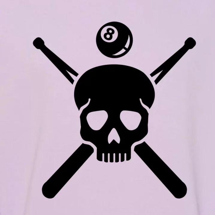 Billiards Skull Gift Garment-Dyed Sweatshirt