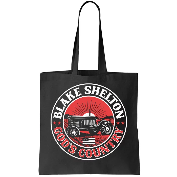 Blake Shelton GodS Country Tractor Tote Bag