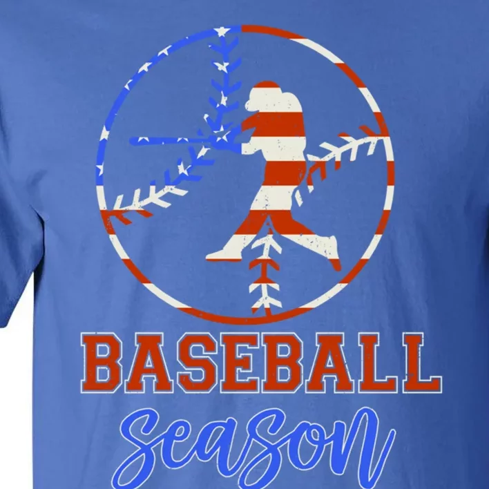 Baseball Season Game Day Vibes Baseball Softball Season Gift Tall T-Shirt