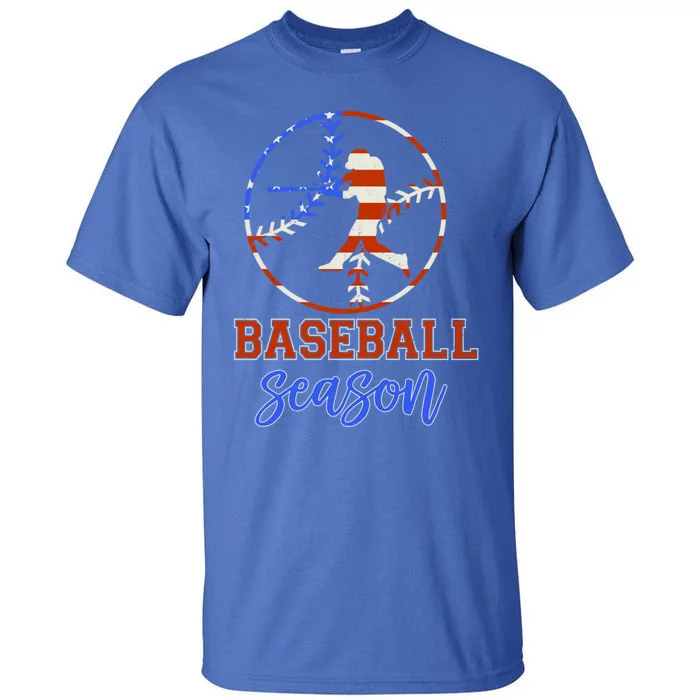 Baseball Season Game Day Vibes Baseball Softball Season Gift Tall T-Shirt