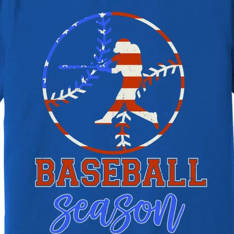 Baseball Season Game Day Vibes Baseball Softball Season Gift Premium T-Shirt