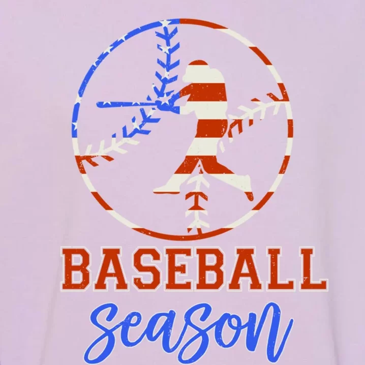 Baseball Season Game Day Vibes Baseball Softball Season Gift Garment-Dyed Sweatshirt