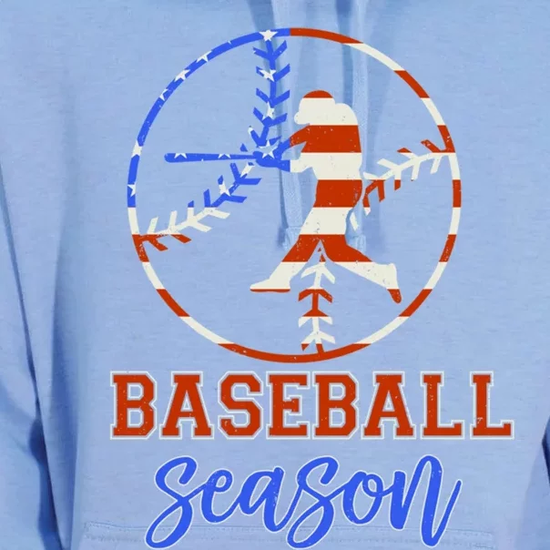 Baseball Season Game Day Vibes Baseball Softball Season Gift Unisex Surf Hoodie