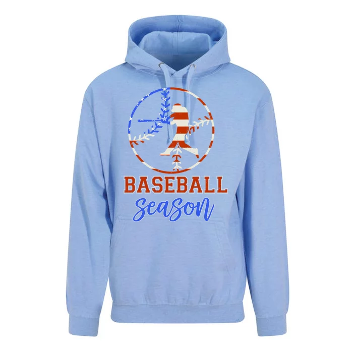 Baseball Season Game Day Vibes Baseball Softball Season Gift Unisex Surf Hoodie