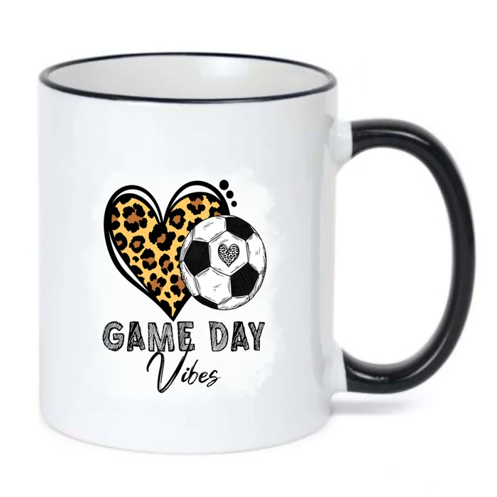 Bleached Soccer Game Day Vibes Soccer Mom Game Day Season Gift Black Color Changing Mug