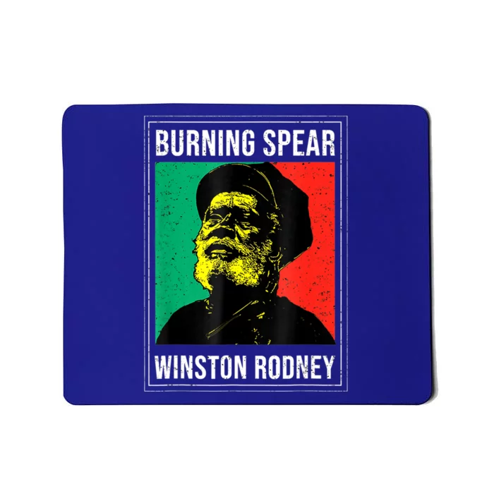 Burnings Spear Green And Red Mousepad