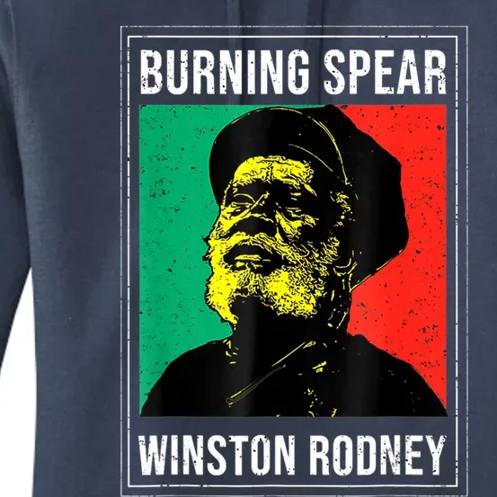 Burnings Spear Green And Red Women's Pullover Hoodie