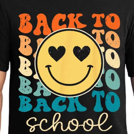 Boho Style Groovy Smile Back to School Pajama Set