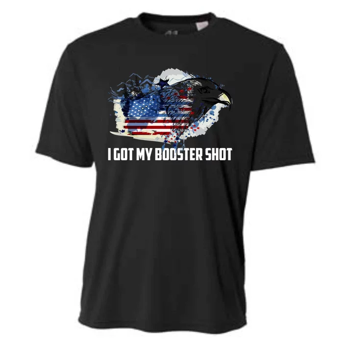 Booster Shot Gift America Veteran Usa Teacher Military Gift Cooling Performance Crew T-Shirt