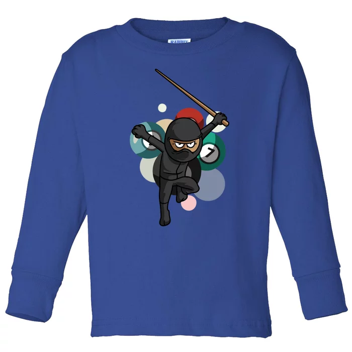 Billiard Snooker Great Gift For A Pool Player Gift Toddler Long Sleeve Shirt