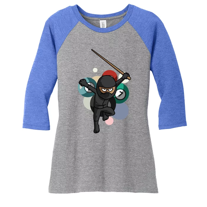 Billiard Snooker Great Gift For A Pool Player Gift Women's Tri-Blend 3/4-Sleeve Raglan Shirt