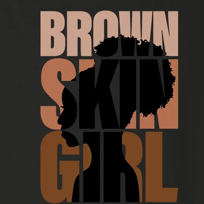 Brown Skin Girl Black Melanin Black History Juneteenth Women Toddler Long Sleeve Shirt