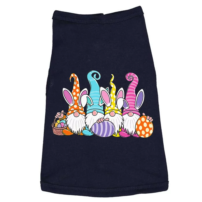 Bunny Spring Gnome Easter Egg Hunting And Basket Doggie Tank