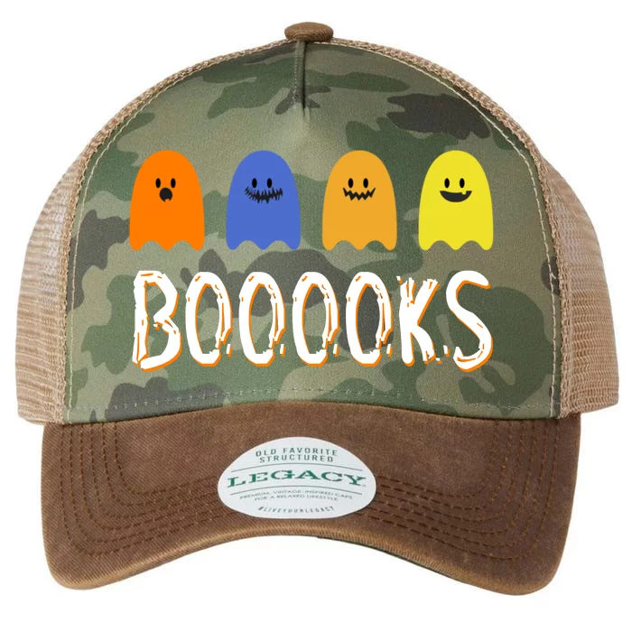 Books Spooky Ghost Funny Halloween Legacy Tie Dye Trucker Hat