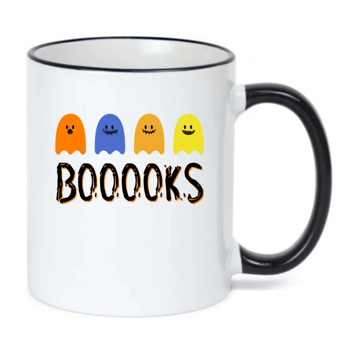 Books Spooky Ghost Funny Halloween Black Color Changing Mug