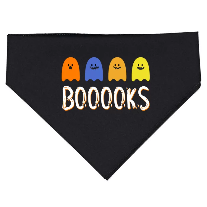 Books Spooky Ghost Funny Halloween USA-Made Doggie Bandana