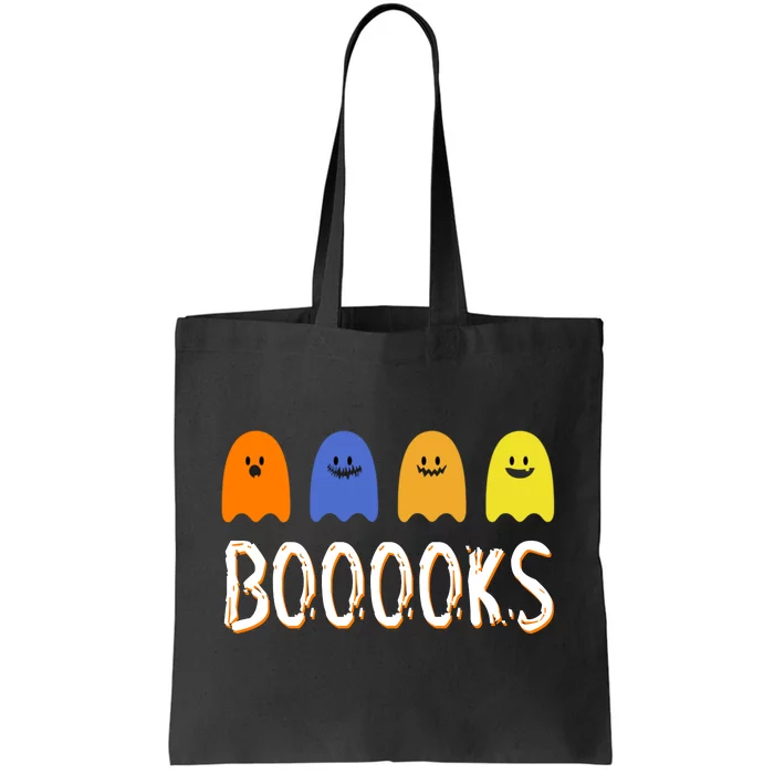 Books Spooky Ghost Funny Halloween Tote Bag