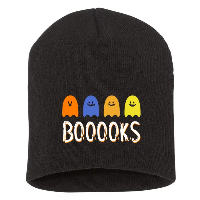 Books Spooky Ghost Funny Halloween Short Acrylic Beanie