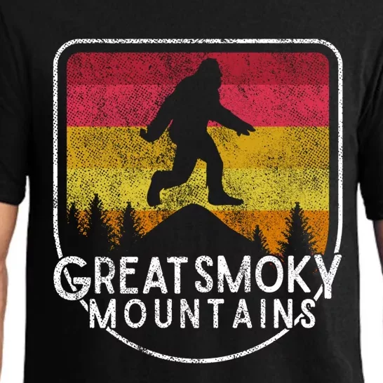 Bigfoot Sasquatch Great Smoky Mountains National Park Gift Pajama Set