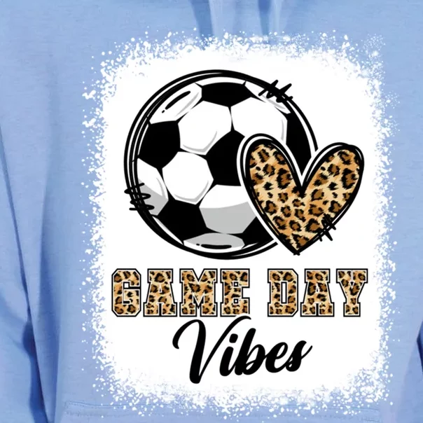 Bleached Soccer Game Day Vibes Soccer Mom Game Day Season Gift Unisex Surf Hoodie