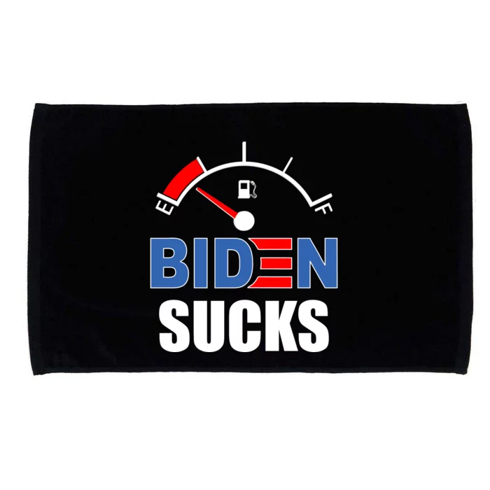 Biden Sucks Gas Tank On Empty E Microfiber Hand Towel