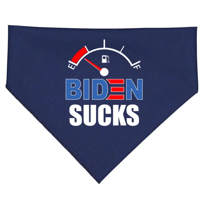 Biden Sucks Gas Tank On Empty E USA-Made Doggie Bandana