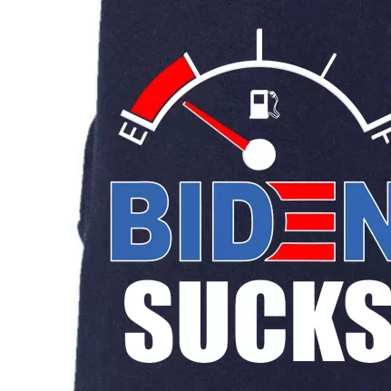 Biden Sucks Gas Tank On Empty E Doggie 3-End Fleece Hoodie