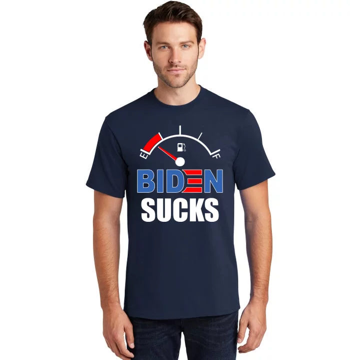 Biden Sucks Gas Tank On Empty E Tall T-Shirt