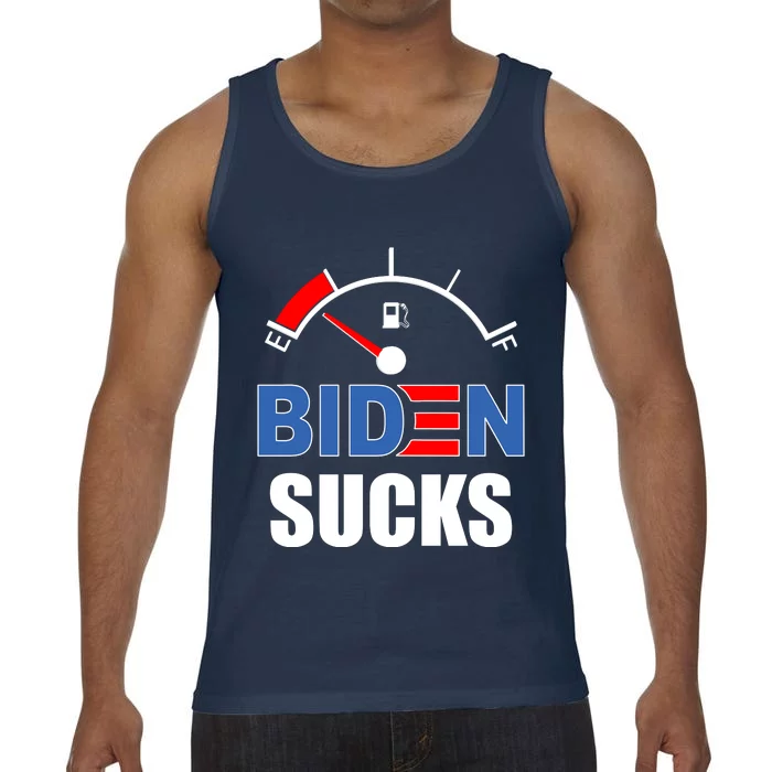 Biden Sucks Gas Tank On Empty E Comfort Colors® Tank Top