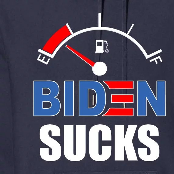 Biden Sucks Gas Tank On Empty E Premium Hoodie