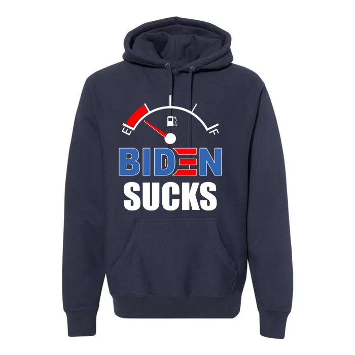 Biden Sucks Gas Tank On Empty E Premium Hoodie