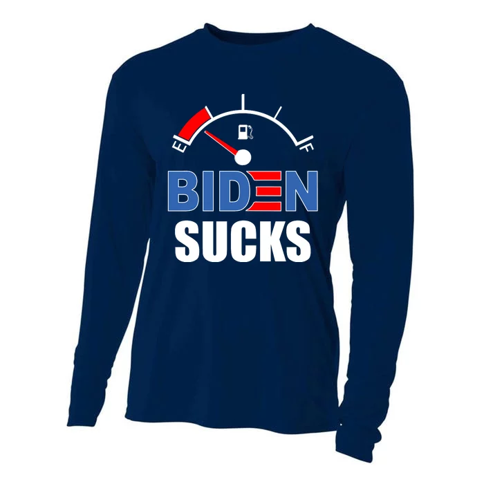 Biden Sucks Gas Tank On Empty E Cooling Performance Long Sleeve Crew