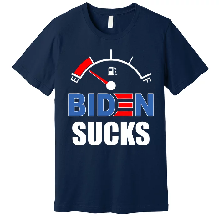 Biden Sucks Gas Tank On Empty E Premium T-Shirt