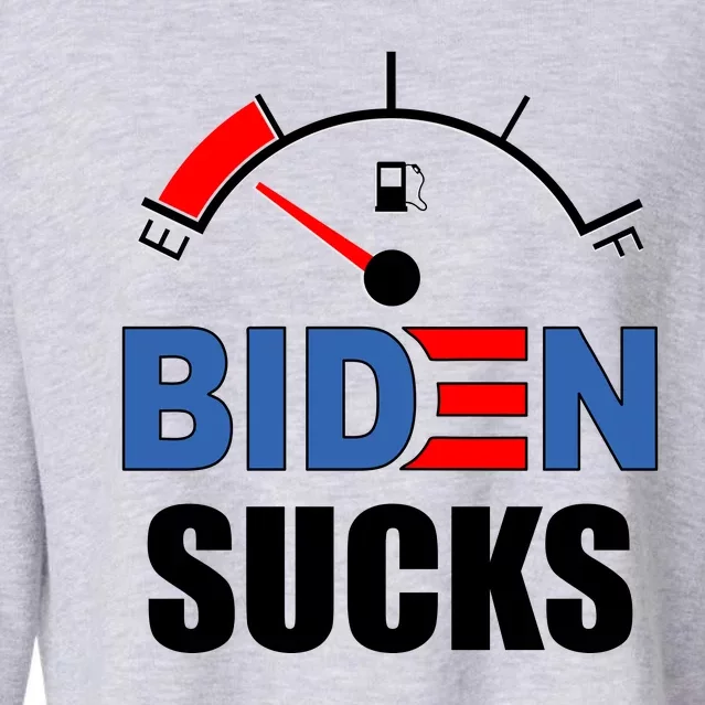 Biden Sucks Gas Tank On Empty E Cropped Pullover Crew