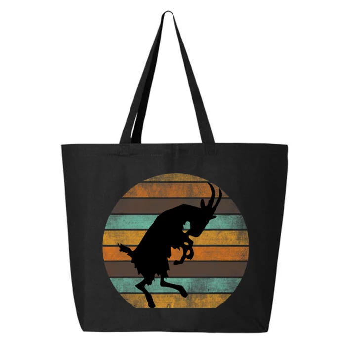 Billy Strings Goat Silhouette Retro Sunset 25L Jumbo Tote