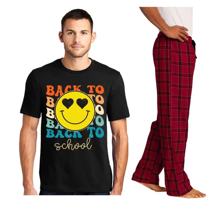 Boho Style Groovy Smile Back To School Pajama Set