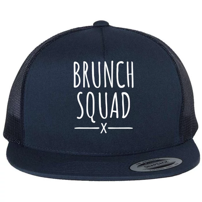 Brunch Squad Gift Brunch Gift Flat Bill Trucker Hat