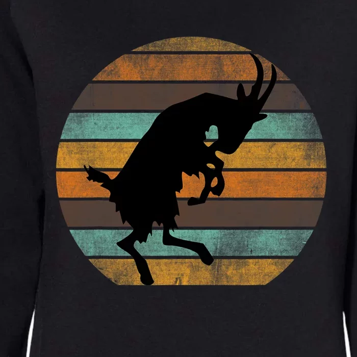 Billy Strings Goat Silhouette Retro Sunset Womens California Wash Sweatshirt